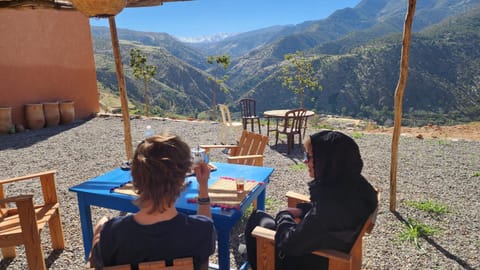 Spring, Day, People, Natural landscape, Dining area, Guests, Mountain view, group of guests