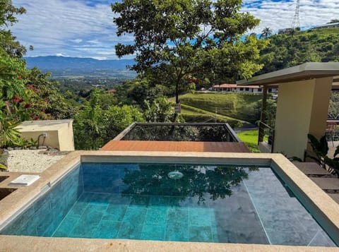 Mountain view, Swimming pool, sunbed