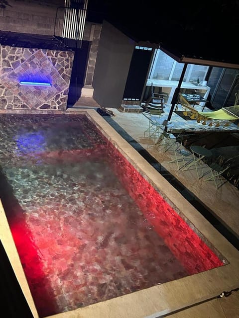 Night, Swimming pool, Swimming pool