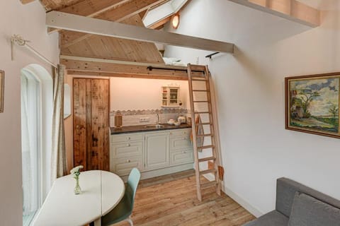 Bed, Kitchen or kitchenette, Dining area