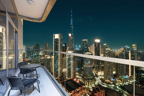 Night, View (from property/room), Balcony/Terrace, City view