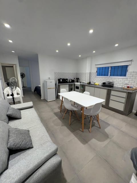 Kitchen or kitchenette, Living room, Dining area