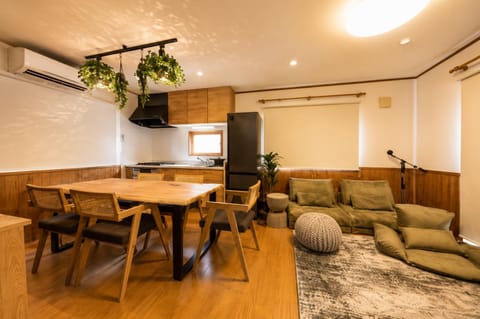 Kitchen or kitchenette, Living room, Dining area