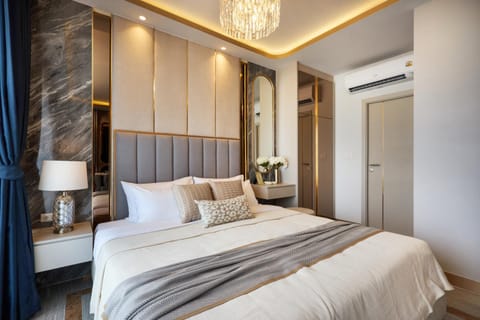 Bed, Bedroom, air conditioner