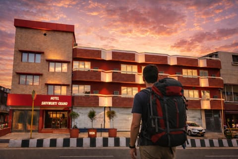 Property building, People, Sunrise
