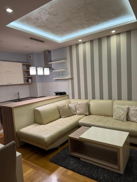Kitchen or kitchenette, Living room, Seating area
