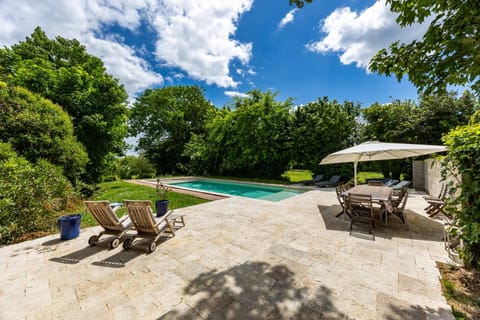 Property building, Living room, Swimming pool