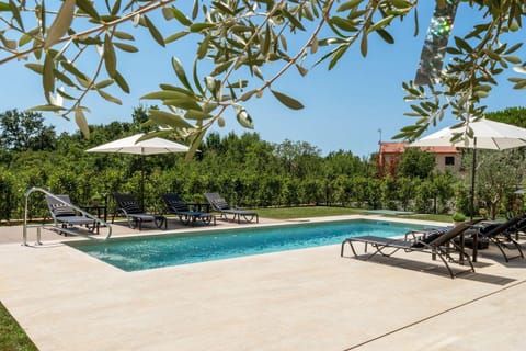 Atemberaubende Villa mit Privatpool, Sauna, Billard, Kicker, Heimtrainer, BBQ House in Poreč