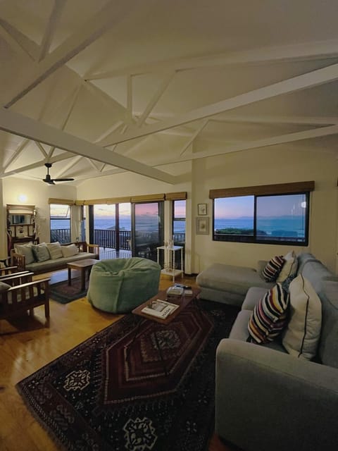 Natural landscape, Living room, Seating area, Sea view
