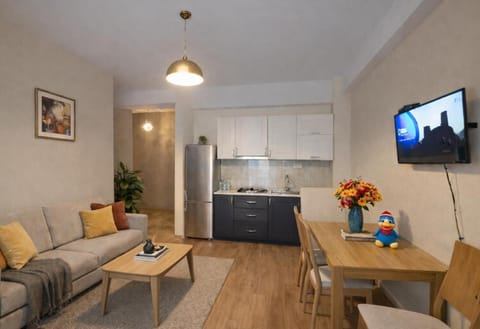 TV and multimedia, Kitchen or kitchenette, Living room, Seating area, Dining area, oven, stove