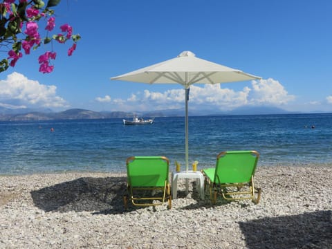 Beach, Sea view, sunbed