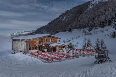 Property building, Facade/entrance, Day, Natural landscape, Winter, Mountain view