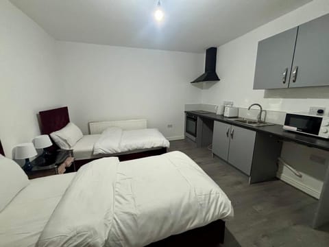 Bed, Kitchen or kitchenette, Photo of the whole room, Bedroom