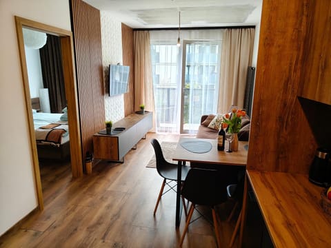 TV and multimedia, Living room, Photo of the whole room, Seating area, Dining area