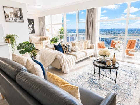Living room, Seating area, Sea view
