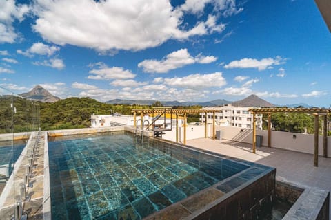 Property building, View (from property/room), Mountain view, Swimming pool