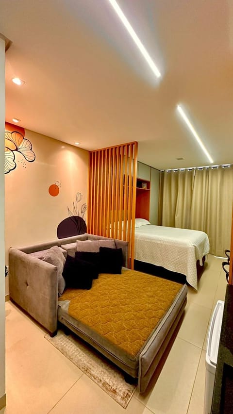 Bed, Living room, Photo of the whole room, Seating area, Bedroom