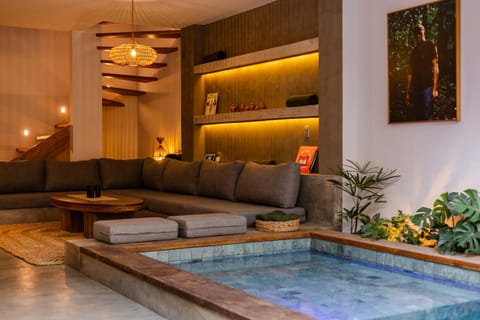 Living room, Seating area, Pool view, Swimming pool