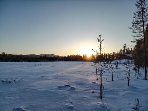 Day, Natural landscape, Winter, Mountain view, Sunset