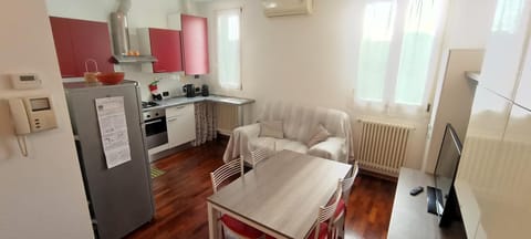 Living room, kitchen