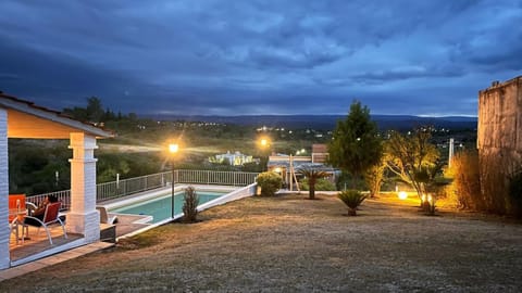 Night, Natural landscape, Mountain view, Pool view, Swimming pool