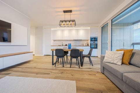 Kitchen or kitchenette, Living room, Dining area