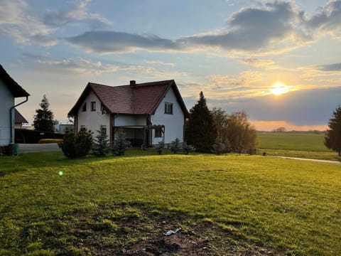 Property building, Natural landscape, Garden view, Sunset