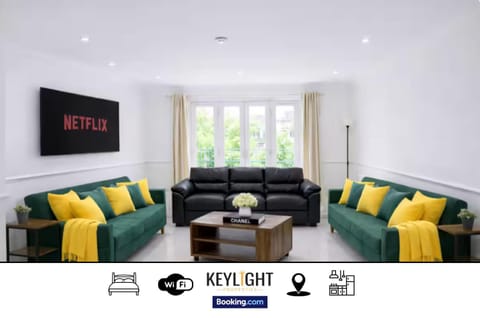 TV and multimedia, Living room, Seating area, Text overlay