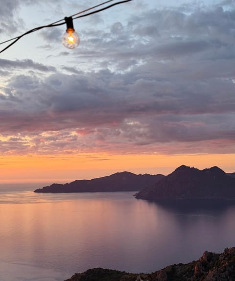 Nearby landmark, Natural landscape, Mountain view, Sea view, Sunset