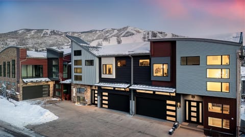 Property building, Facade/entrance, Winter, Mountain view