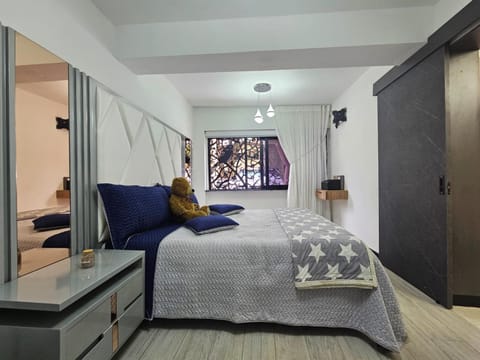 Bed, Living room, Bedroom