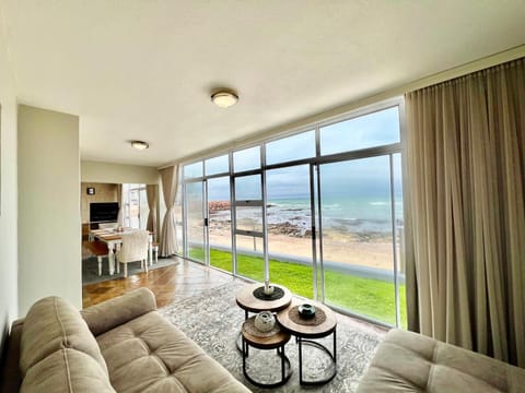 Living room, Seating area, Beach, Sea view