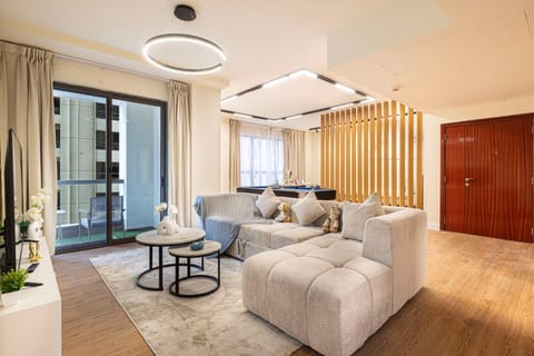 Luxe 4BR Upscale Beach Side Unit with Pool Table Apartment in Dubai