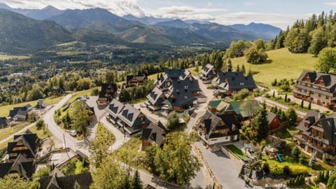 Property building, Nearby landmark, Spring, Day, Neighbourhood, Natural landscape, Bird's eye view, Mountain view, Street view, Location