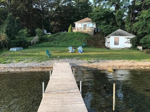 Lake Dreamin - 100ft Private Level Beach w Hot Tub & Amazing Views - Pets OK - Walk to Winery & Brewery House in Seneca Lake