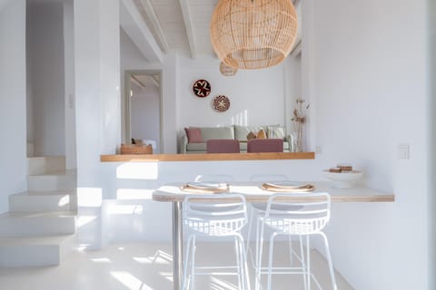 Living room, kitchen