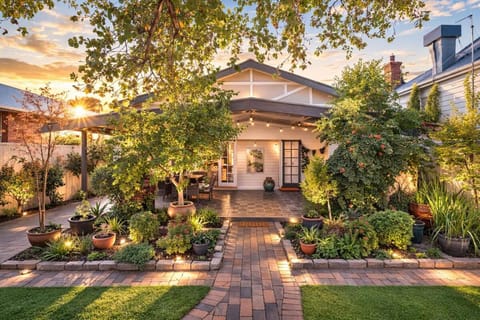 Property building, Spring, Natural landscape, Garden, Garden view