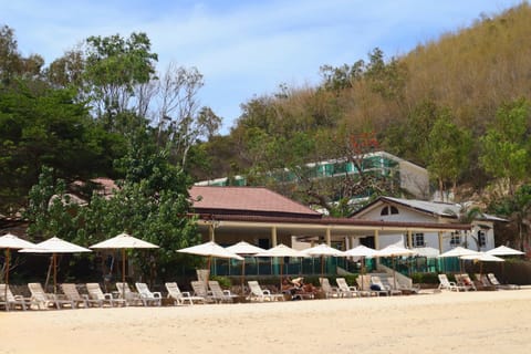 Property building, Beach, sunbed