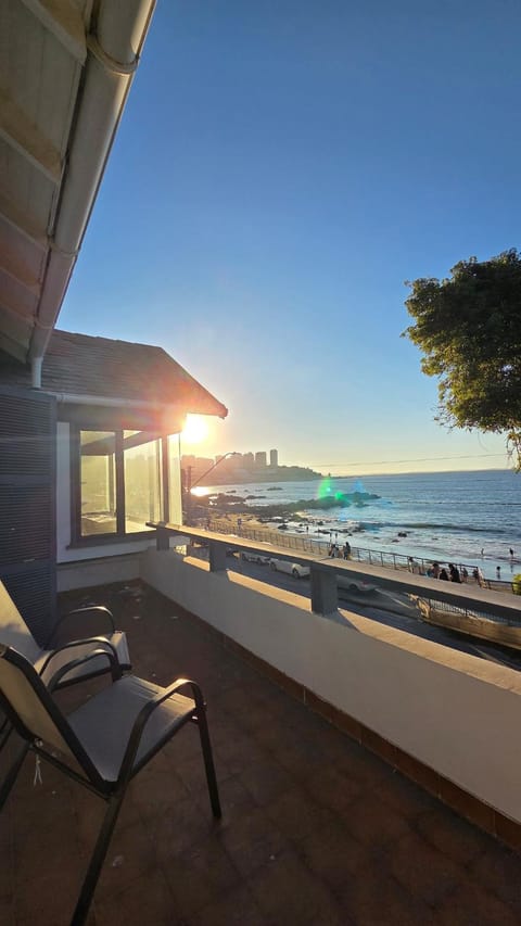 Day, Natural landscape, View (from property/room), Balcony/Terrace, Beach, Sea view, Sunset