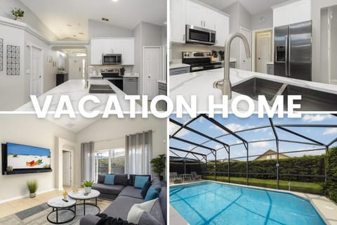Patio, Text overlay, Swimming pool