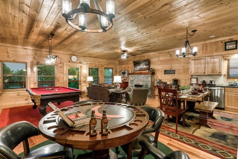 Mountain Views Indoor Swim Spa Hot Tub Games House in Gatlinburg