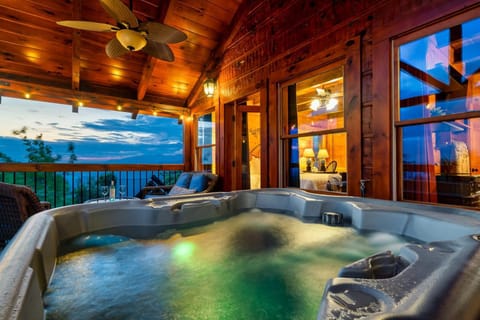 Mountain Views Indoor Swim Spa Hot Tub Games House in Gatlinburg