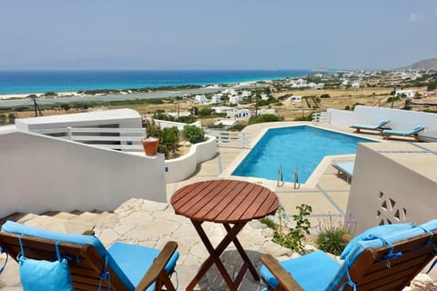 Natural landscape, View (from property/room), Balcony/Terrace, Mountain view, Pool view, Sea view, Swimming pool, sunbed