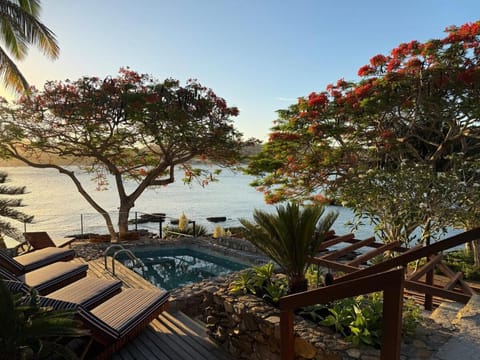 Natural landscape, Pool view, Sea view, Swimming pool, sunbed