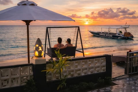 Beach, Sunrise, sunbed