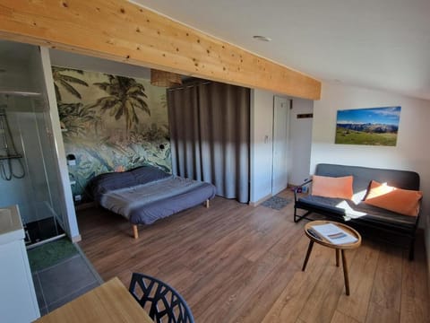 Bed, Living room, Photo of the whole room, Bedroom