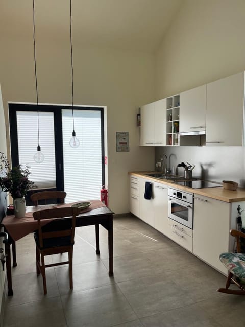 Kitchen or kitchenette, Dining area, dishwasher, oven, stove