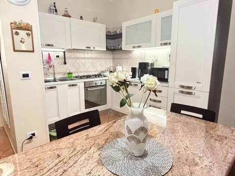 Kitchen or kitchenette, dishwasher, oven, stove