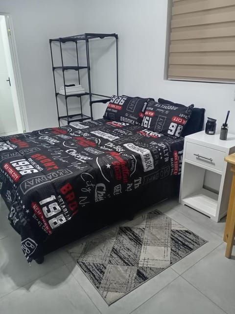 Bedroom, microwave, wardrobe