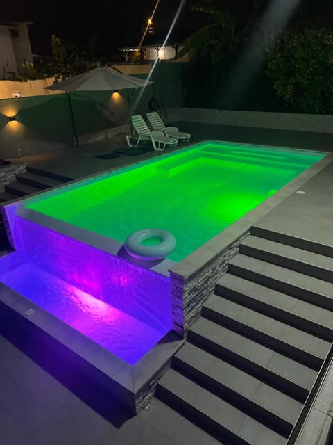 Night, Swimming pool